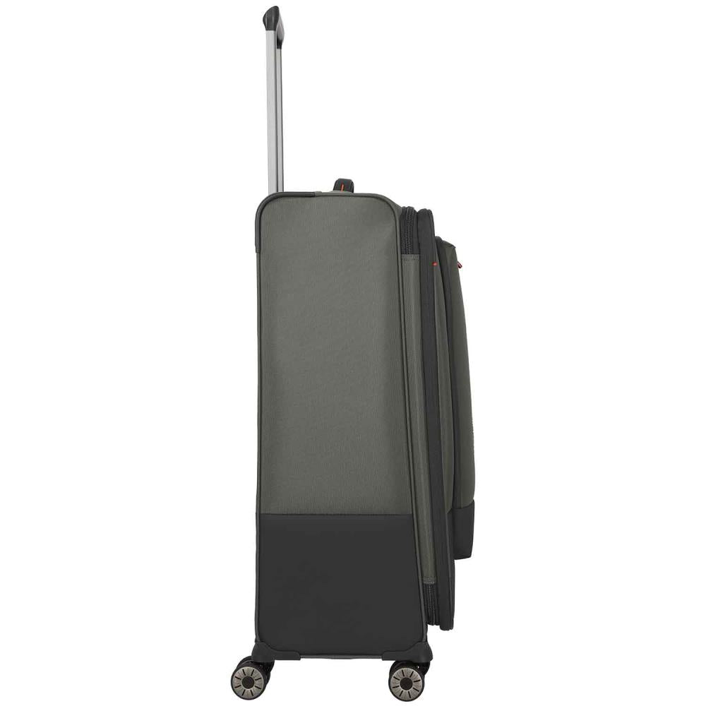 Travelite Crosslite Oliv 4-Doppelrollen Trolley L 77 cm