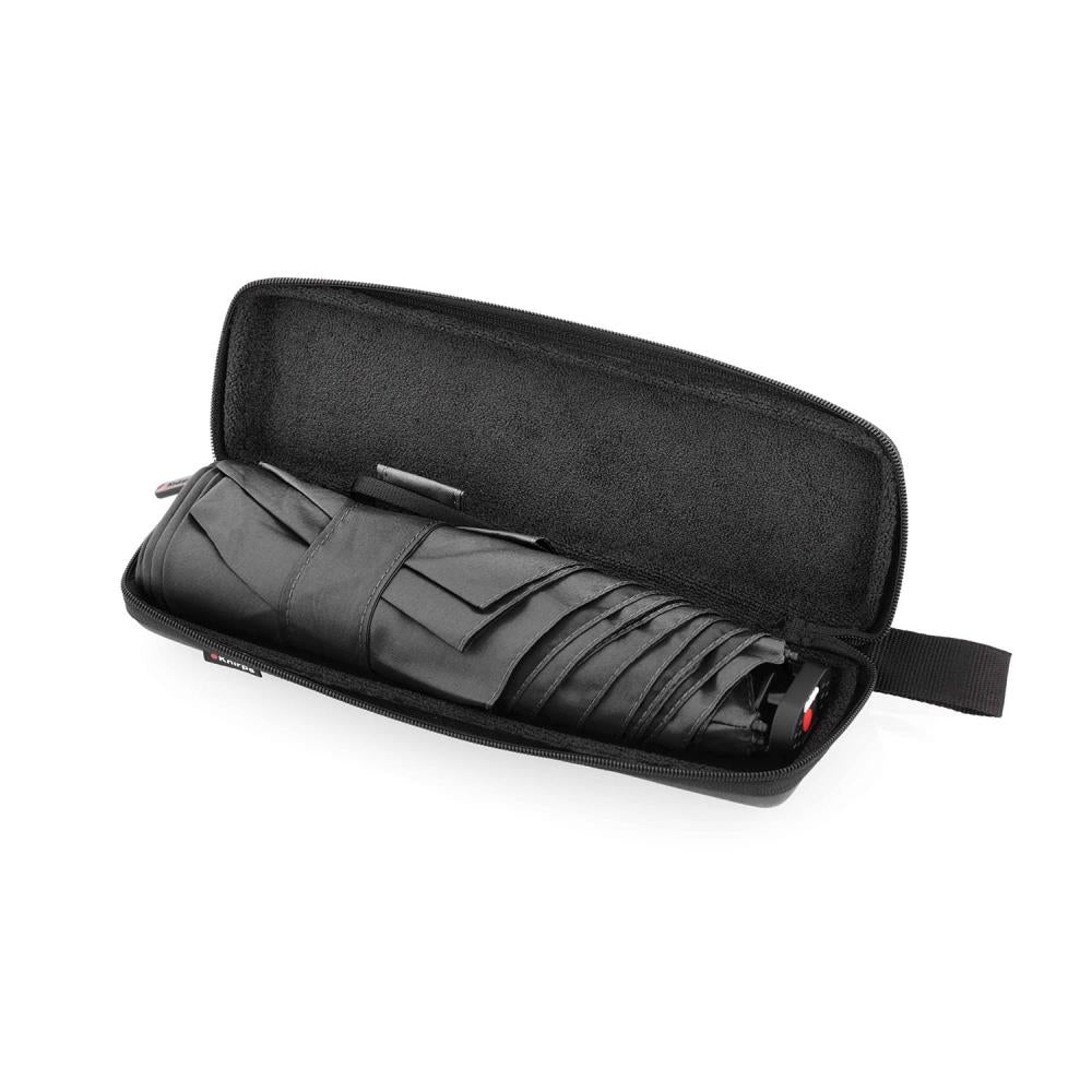 Knirps X4U Ultra Light Slim Manual Black Regenschirm