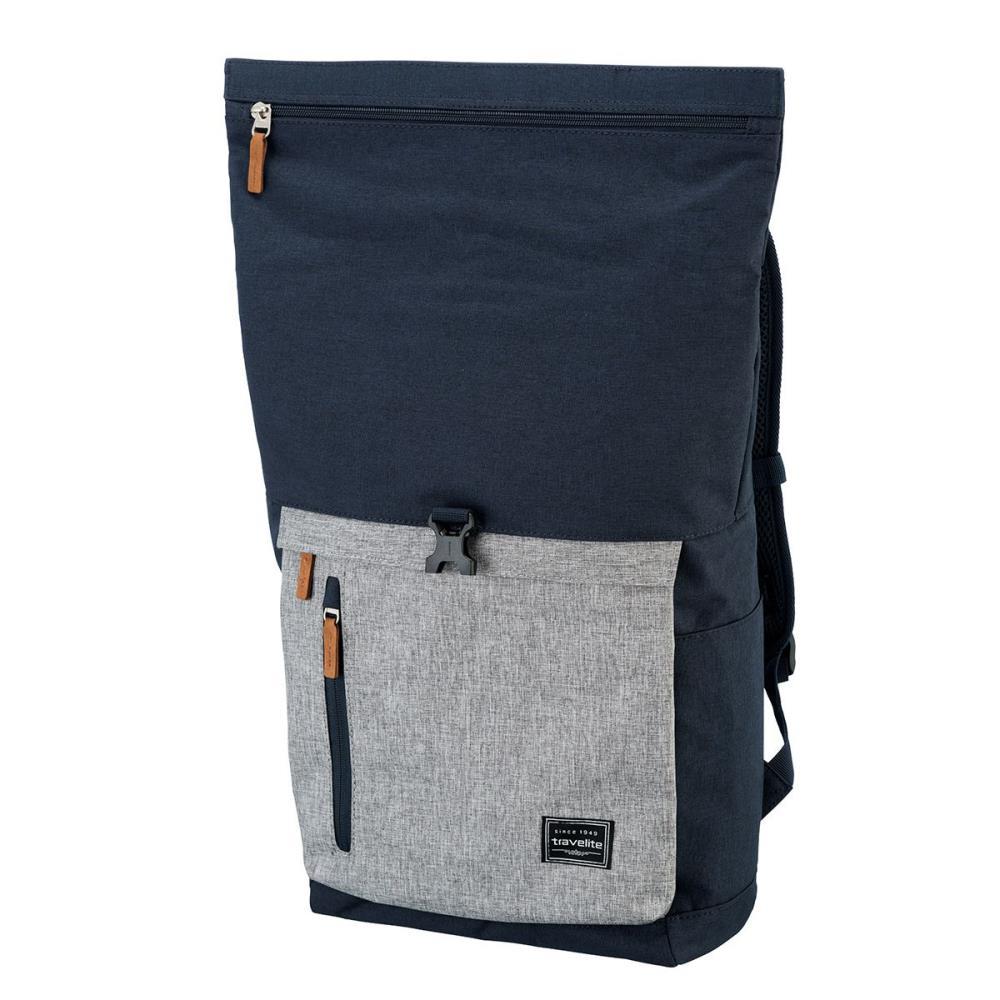 Travelite Basics Marine Grau Rollup Rucksack