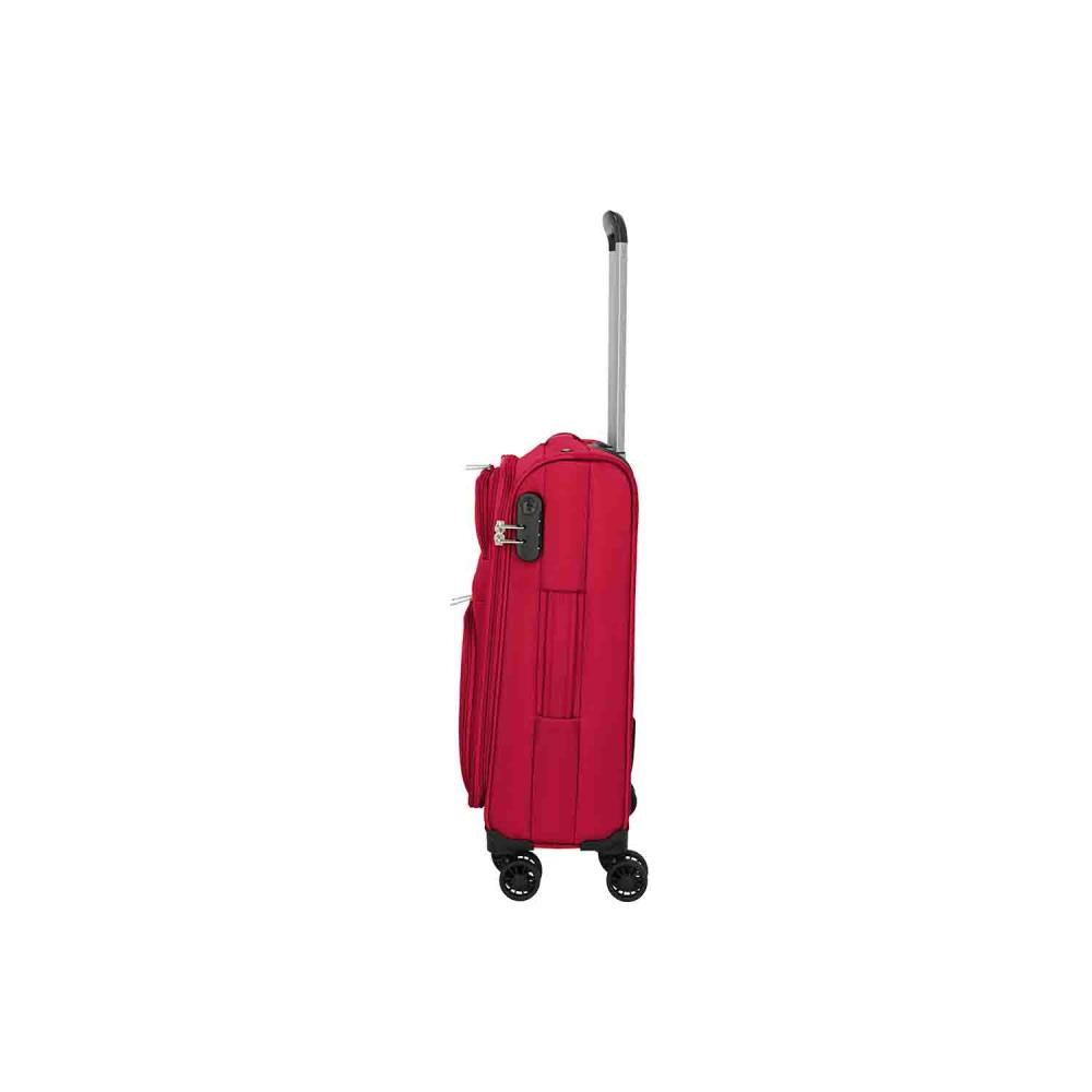 Travelite Skyline Orlando Rot 4-Doppelrollen Trolley S 54 cm