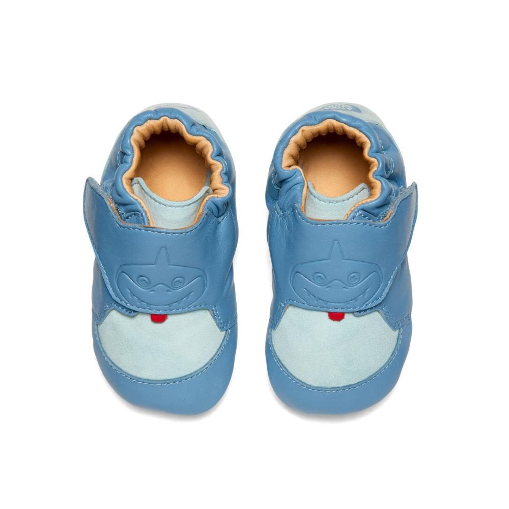 Affenzahn Krabbelschuh Leder Crawly Hai