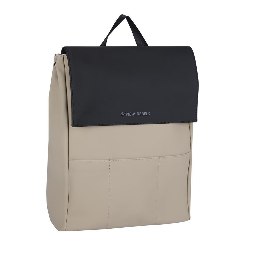 New Rebels Liam Lincoln Black Beige Rucksack