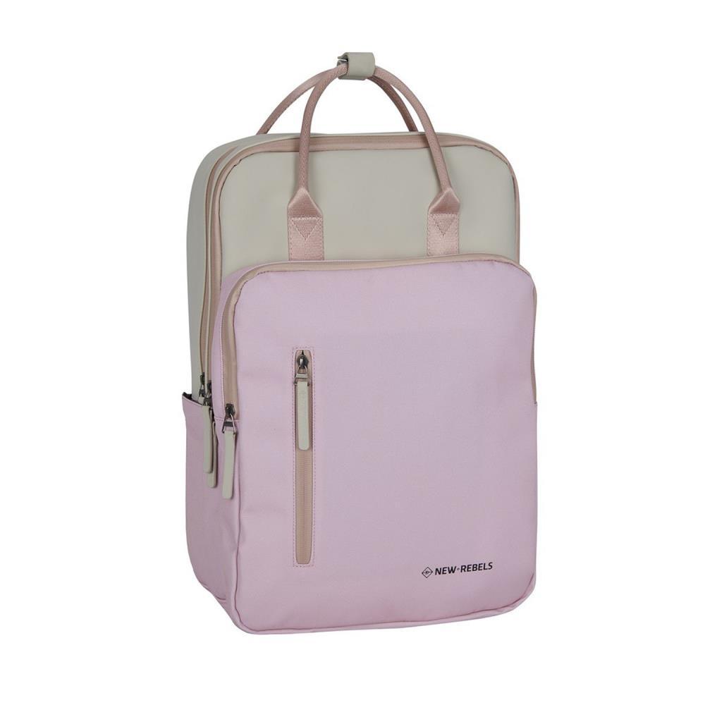 New Rebels Ceres Milwaukee Pink Beige Rucksack
