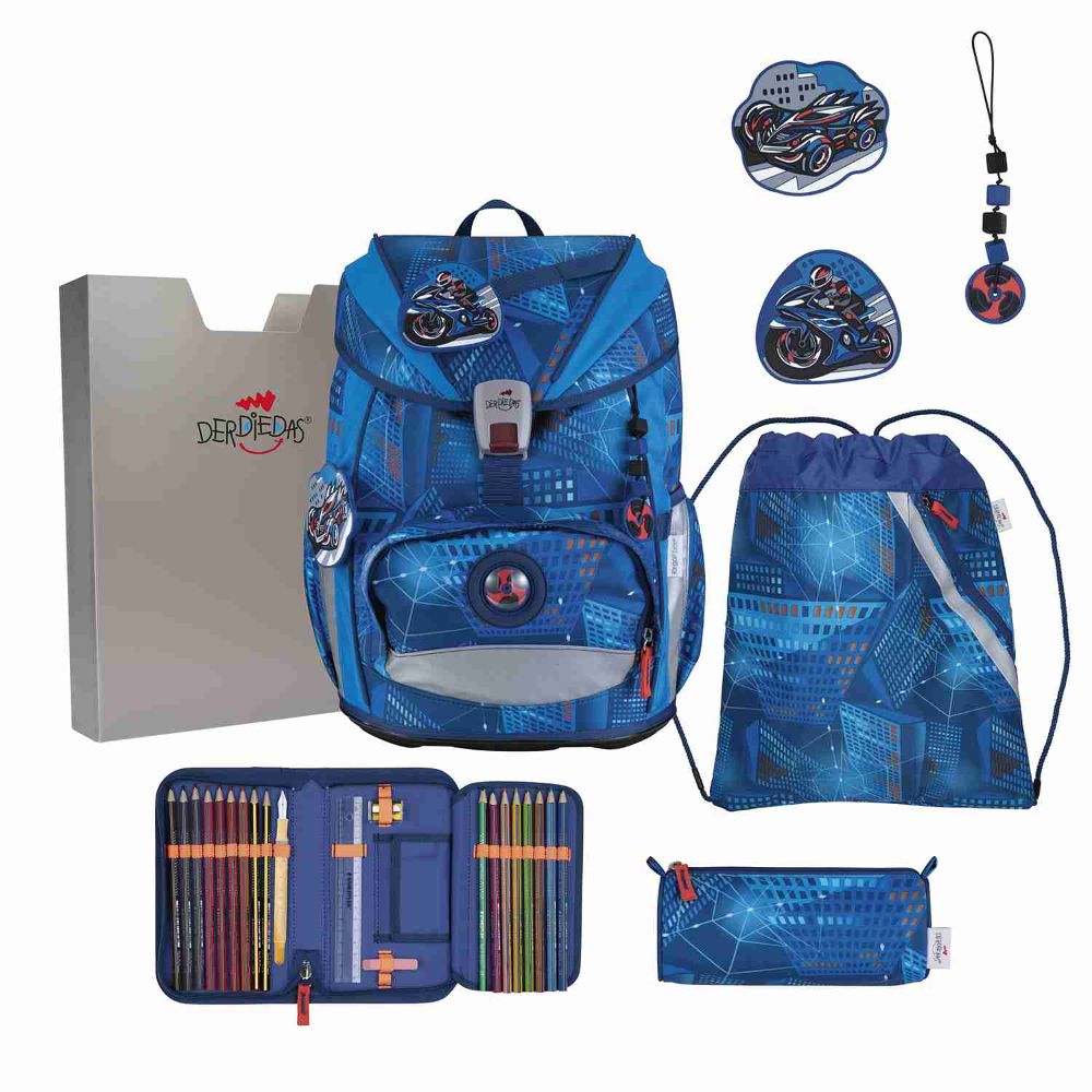 DerDieDas ErgoFlex Light Turbo Speed Schulrucksack Set 5tlg.
