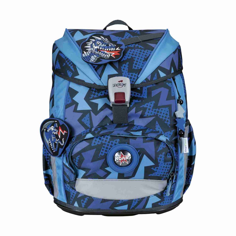 DerDieDas ErgoFlex Light Dark Dragon Schulrucksack Set 5tlg.