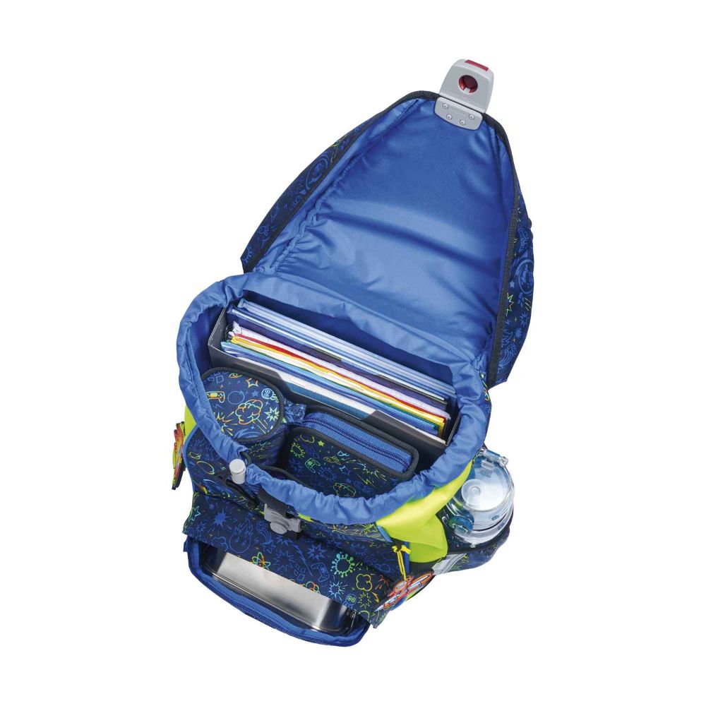 DerDieDas ErgoFlex Light Neon Crazy Schulrucksack Set 5tlg.