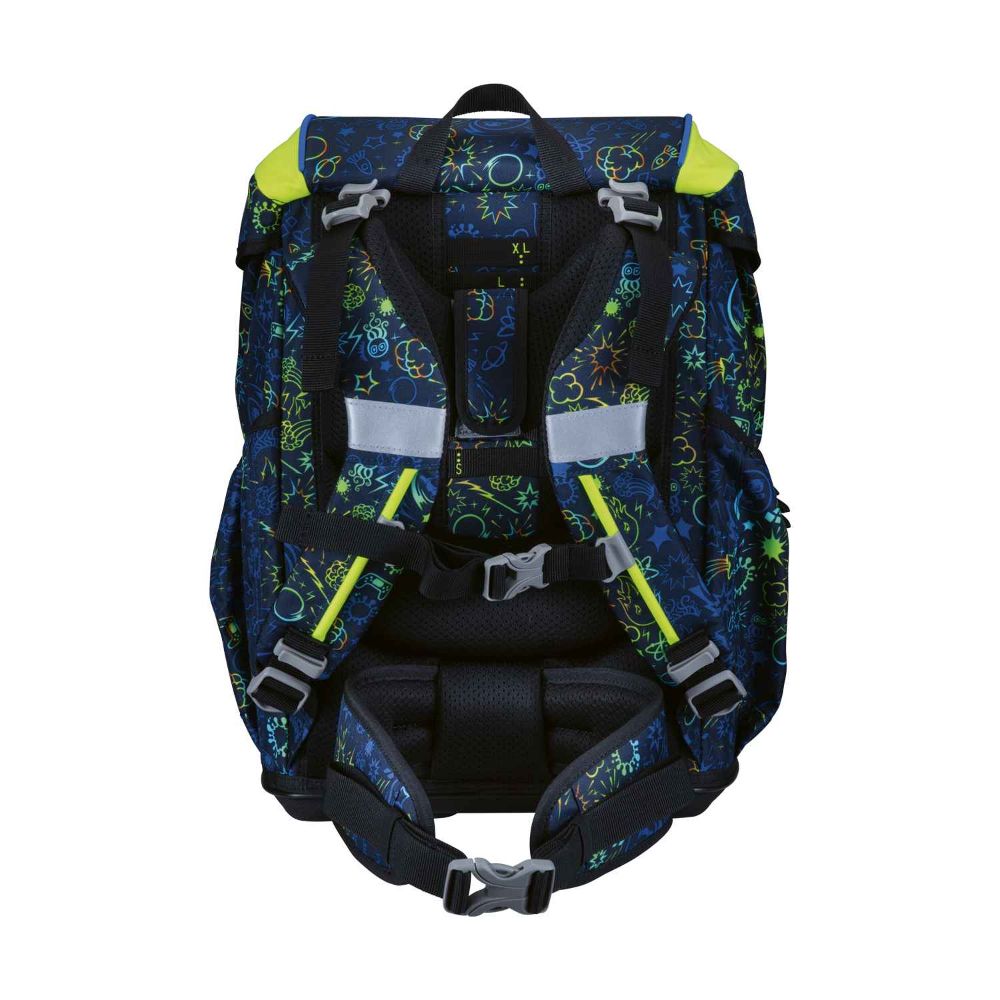 DerDieDas ErgoFlex Light Neon Crazy Schulrucksack Set 5tlg.