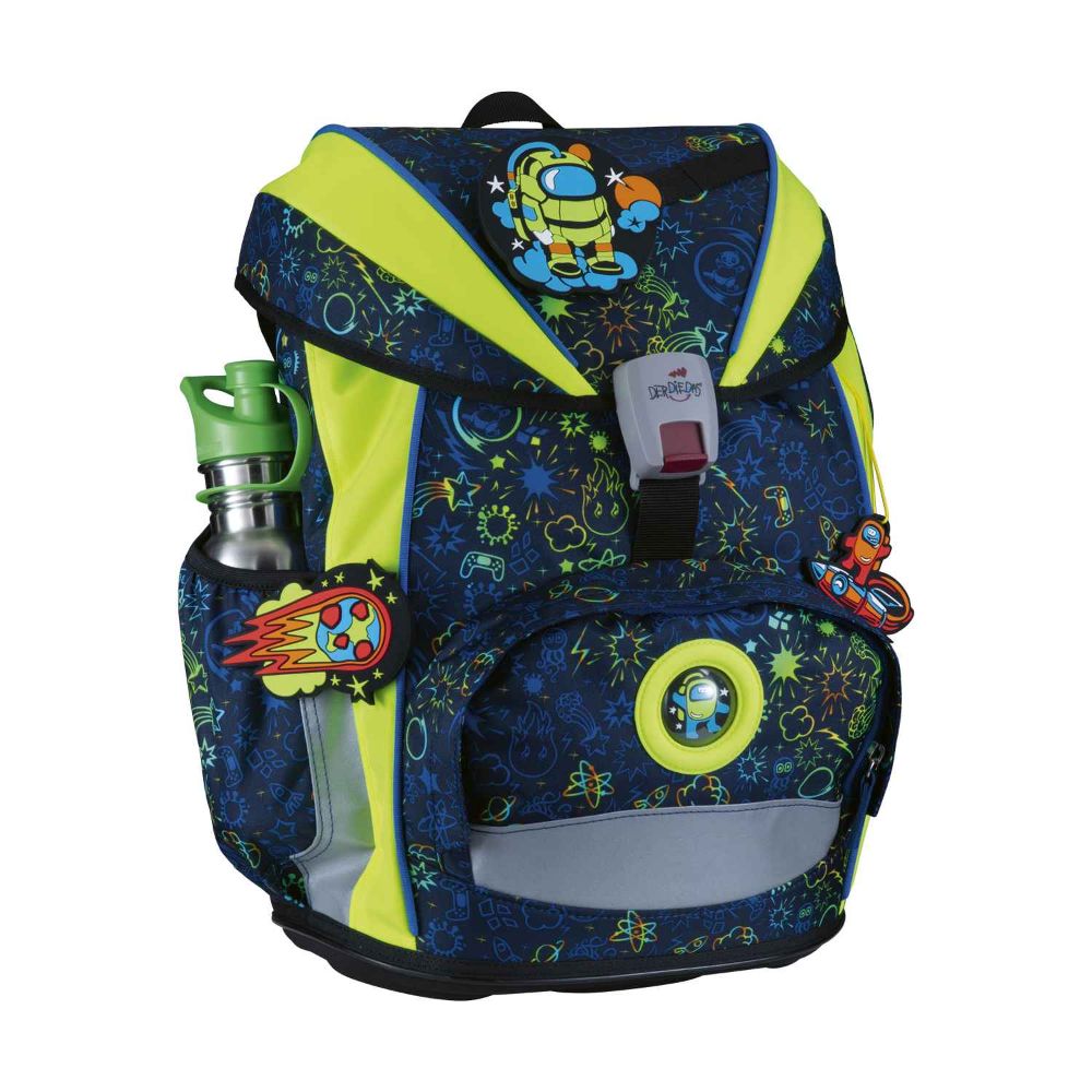 DerDieDas ErgoFlex Light Neon Crazy Schulrucksack Set 5tlg.