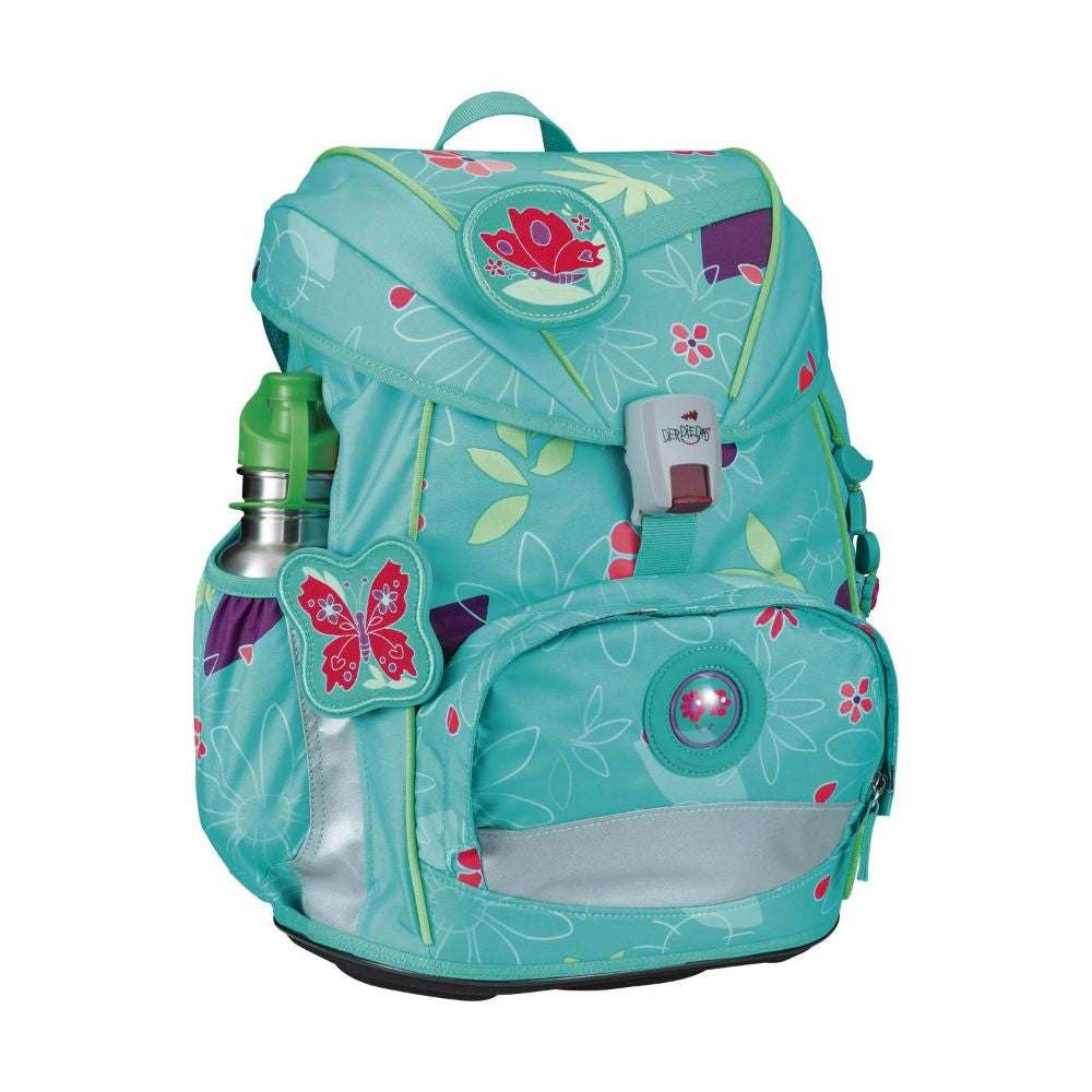 DerDieDas ErgoFlex Light Butterfly Garden Schulrucksack Set 5tlg.