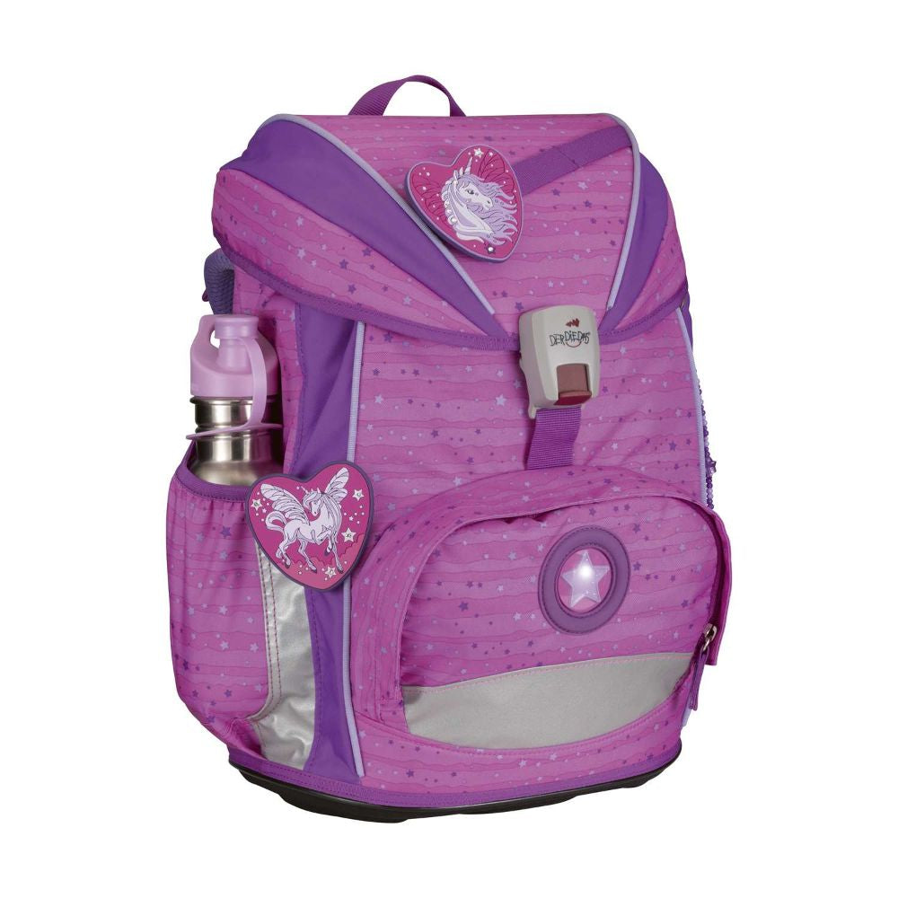 DerDieDas ErgoFlex Light Purple Unicorn Schulrucksack Set 5tlg.