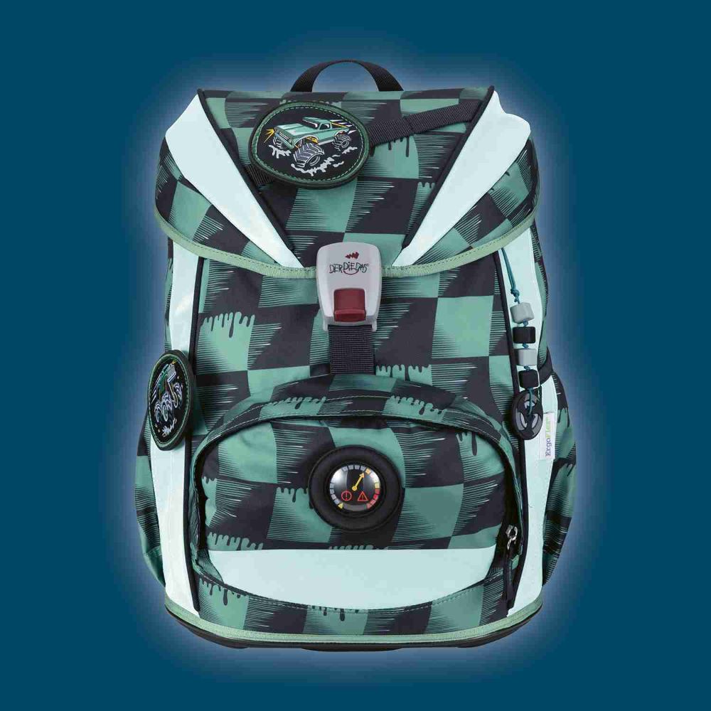 DerDieDas ErgoFlex Light Superflash Exklusiv Super Truck Schulrucksack Set 5tlg.