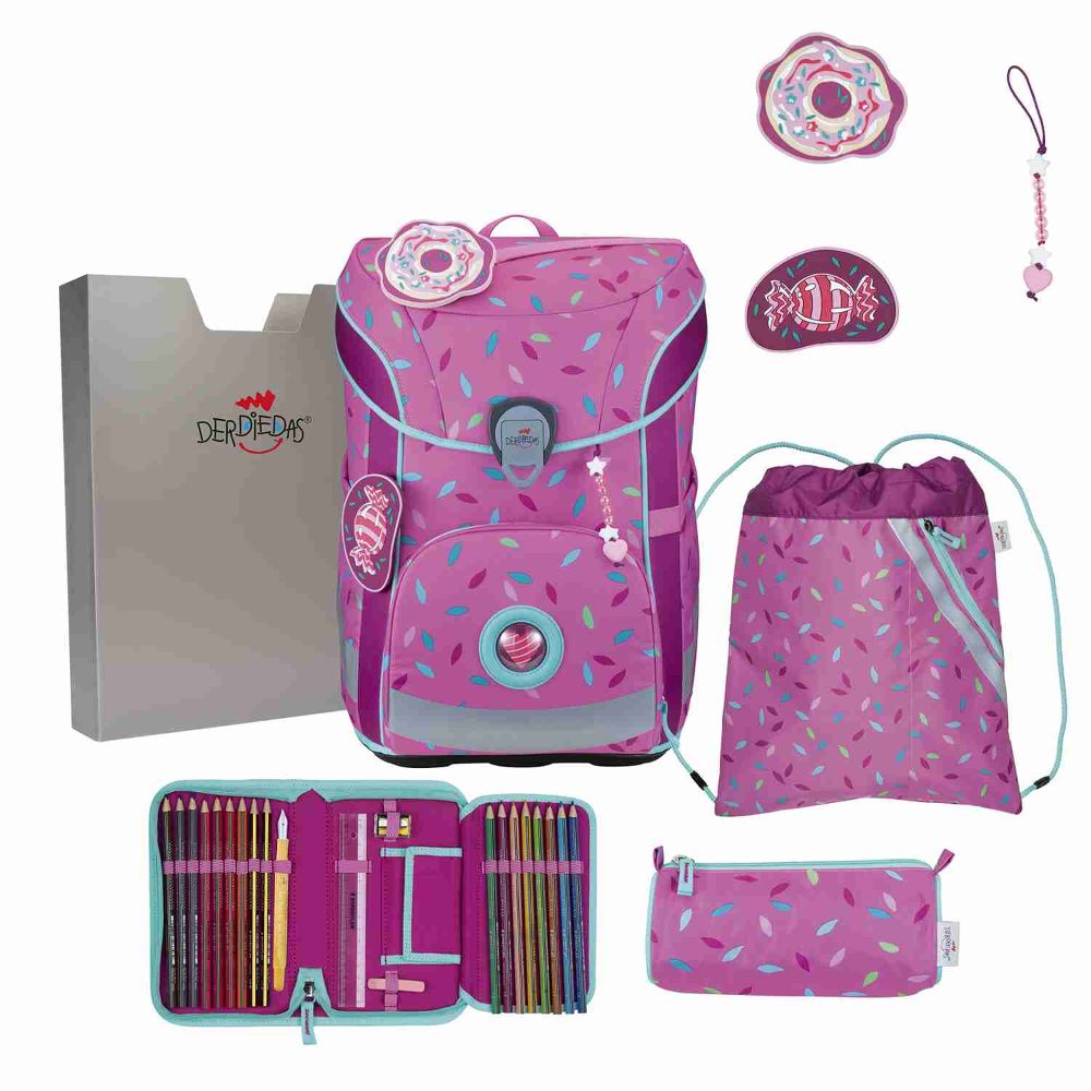 DerDieDas ErgoFlex Easy Sweet Sprinkles Schulranzen Set 5tlg.