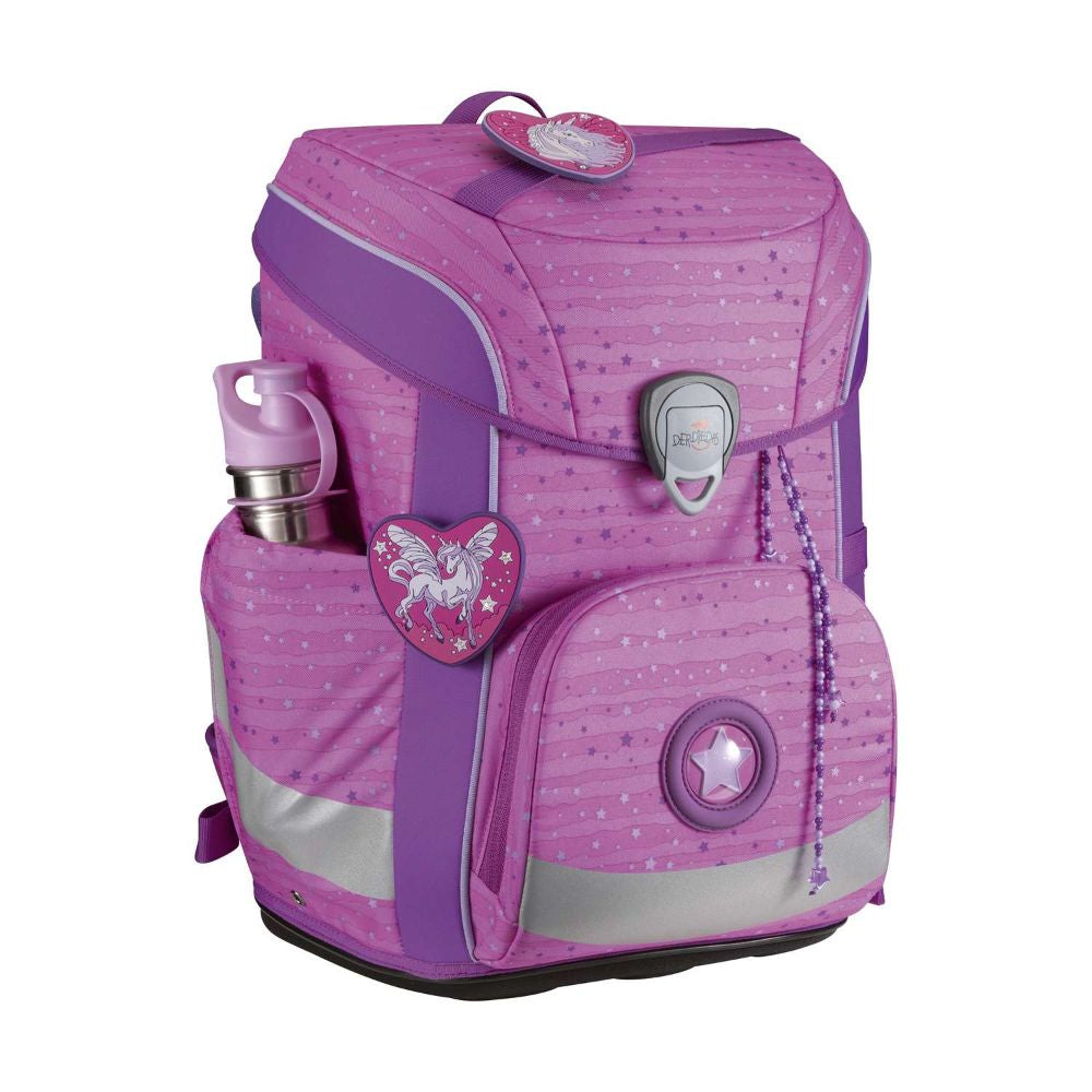 DerDieDas ErgoFlex Easy Purple Unicorn Schulranzen Set 5tlg.