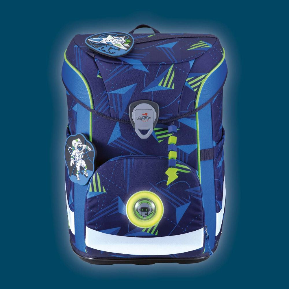 DerDieDas ErgoFlex Easy LED Exklusiv Moon Mission Schulranzen Set 5tlg.