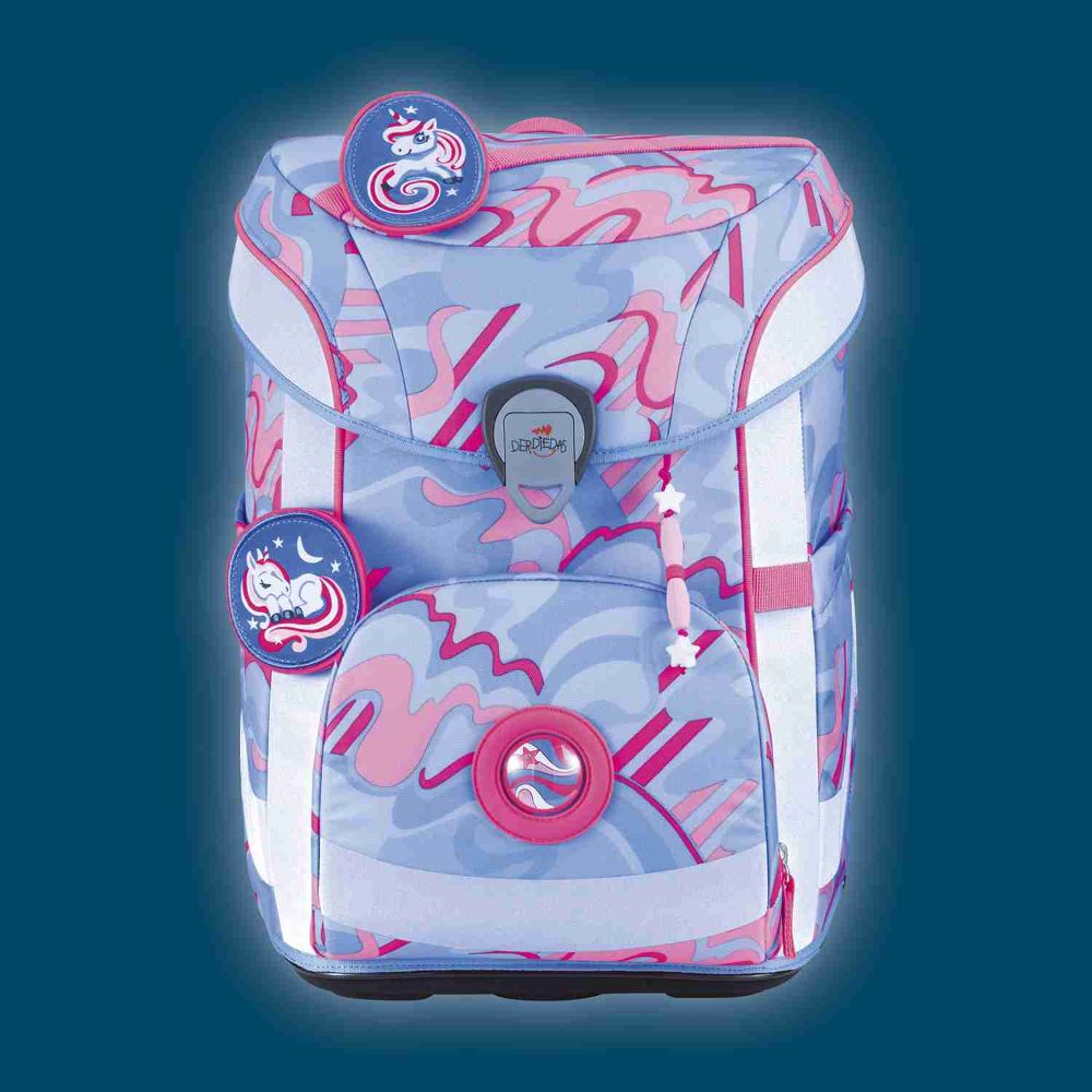 DerDieDas ErgoFlex Easy Superflash Exklusiv Magic Unicorn Schulranzen Set 5tlg.