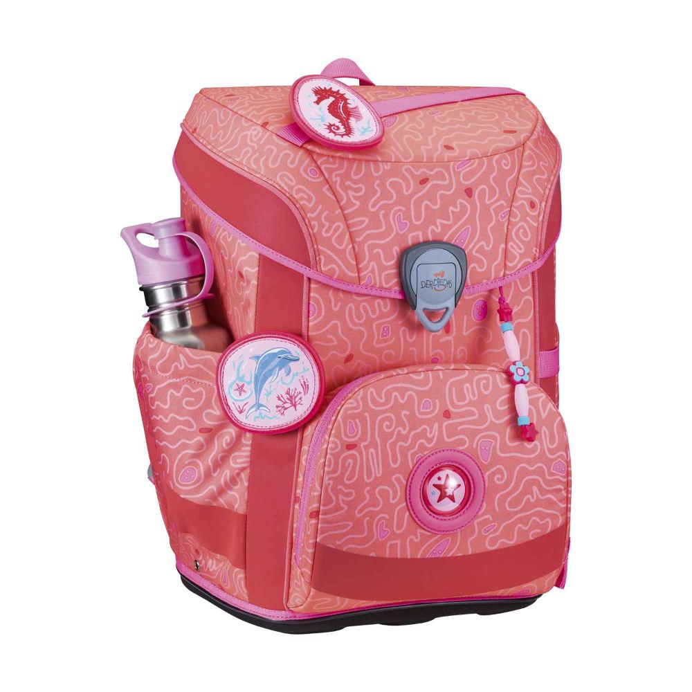 DerDieDas ErgoFlex Easy Superflash Exklusiv Coral Reef Schulranzen Set 5tlg.
