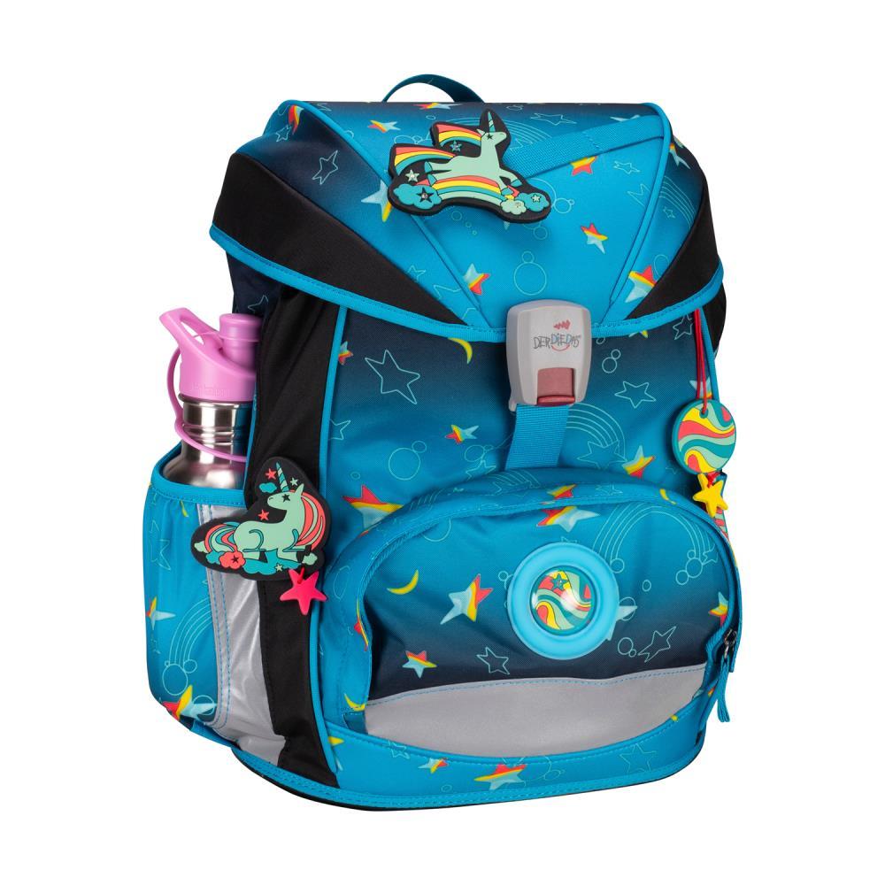 DerDieDas ErgoFlex LED Rainbow Star Limited Edition Schulrucksack Set 5tlg.
