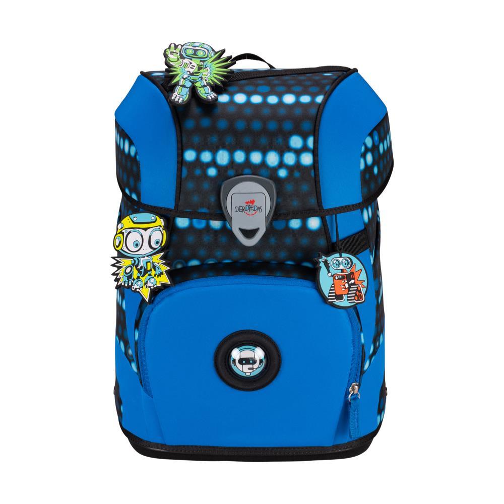 DerDieDas ErgoFlex Tiny Superflash Blue Robot Limited Edition Schulranzen Set 5tlg.