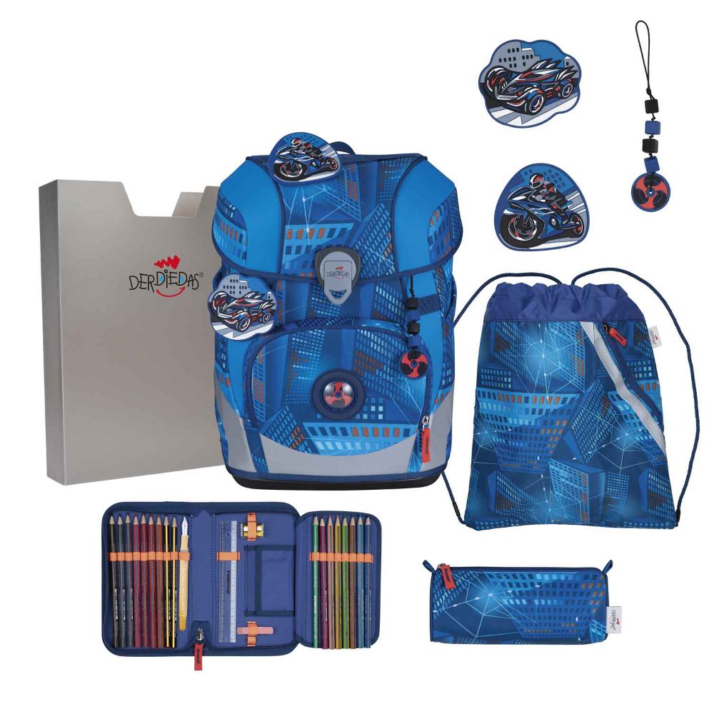 DerDieDas ErgoFlex Tiny Turbo Speed Schulranzen Set 5tlg.