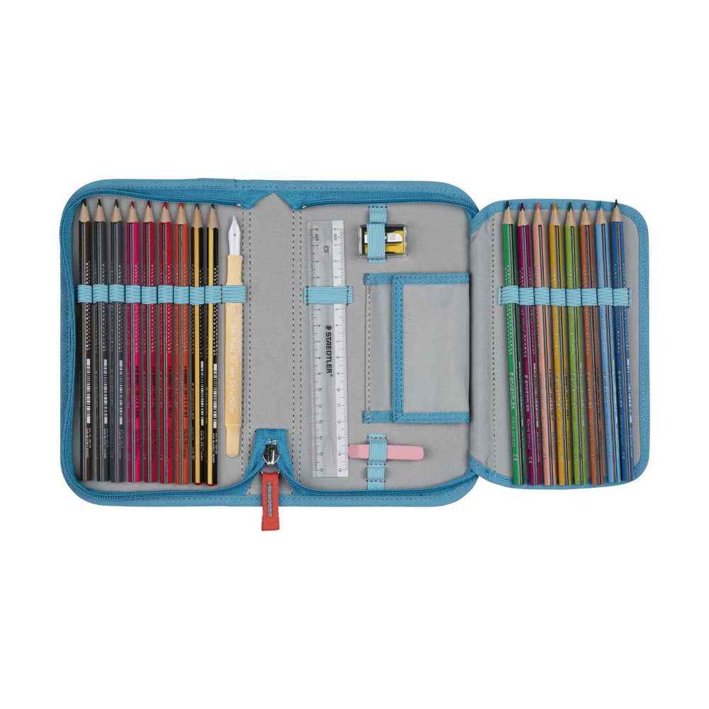 DerDieDas ErgoFlex Tiny Supeflash Exklusiv Blue Ice Schulranzen Set 5tlg.