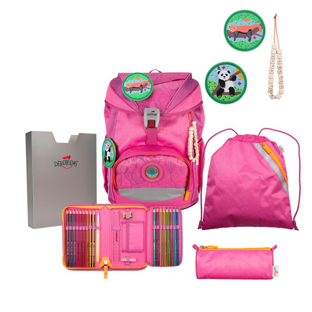 DerDieDas ErgoFlex ECO Pink Planet Limited Edition Schulrucksack Set 5tlg.