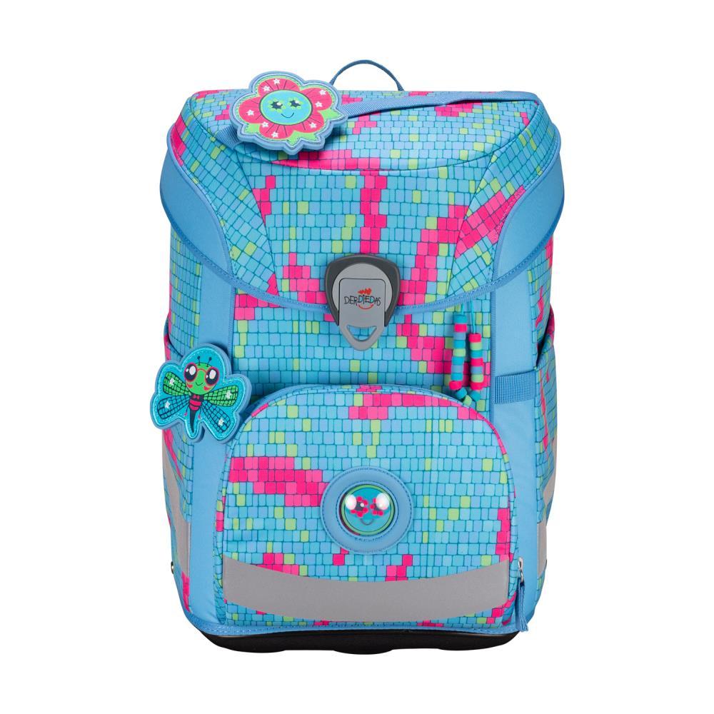 DerDieDas ErgoFlex Easy Happy Pixel Schulranzen Set 5tlg.