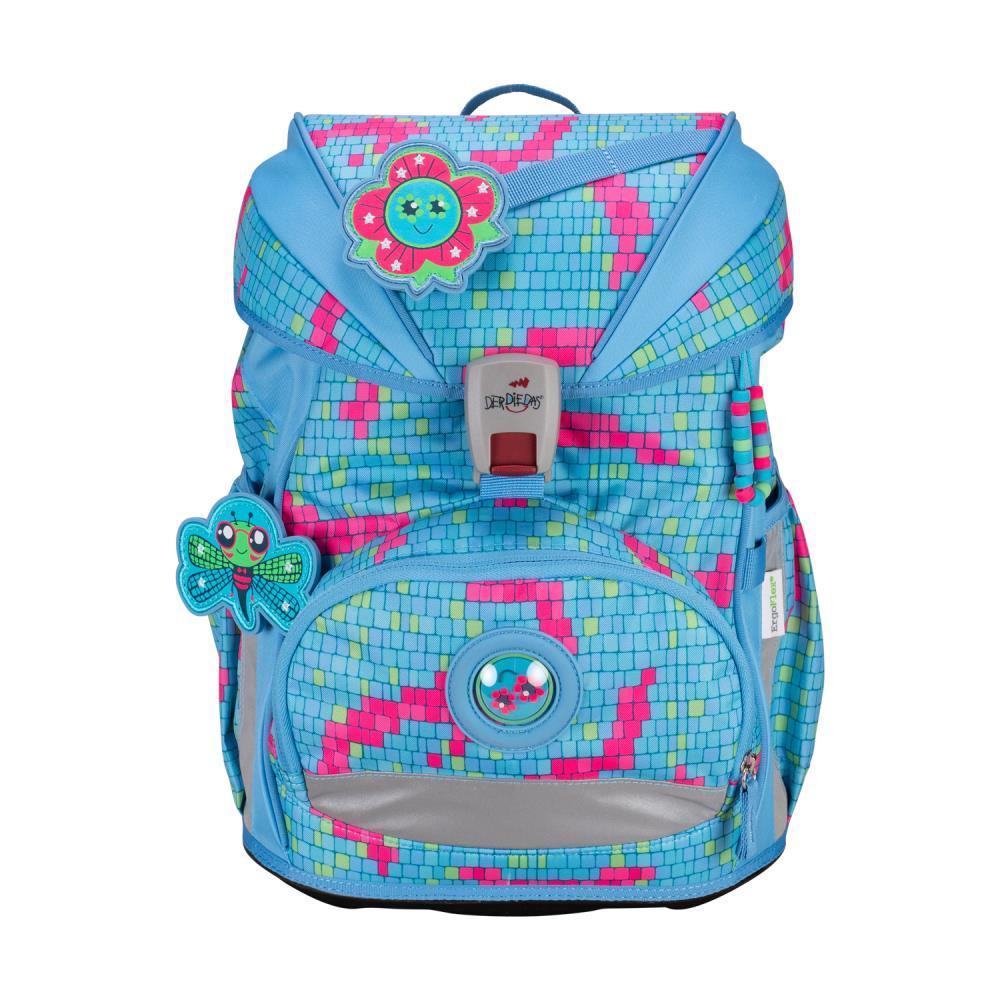 DerDieDas ErgoFlex Superlight Happy Pixel Schulrucksack Set 5tlg.