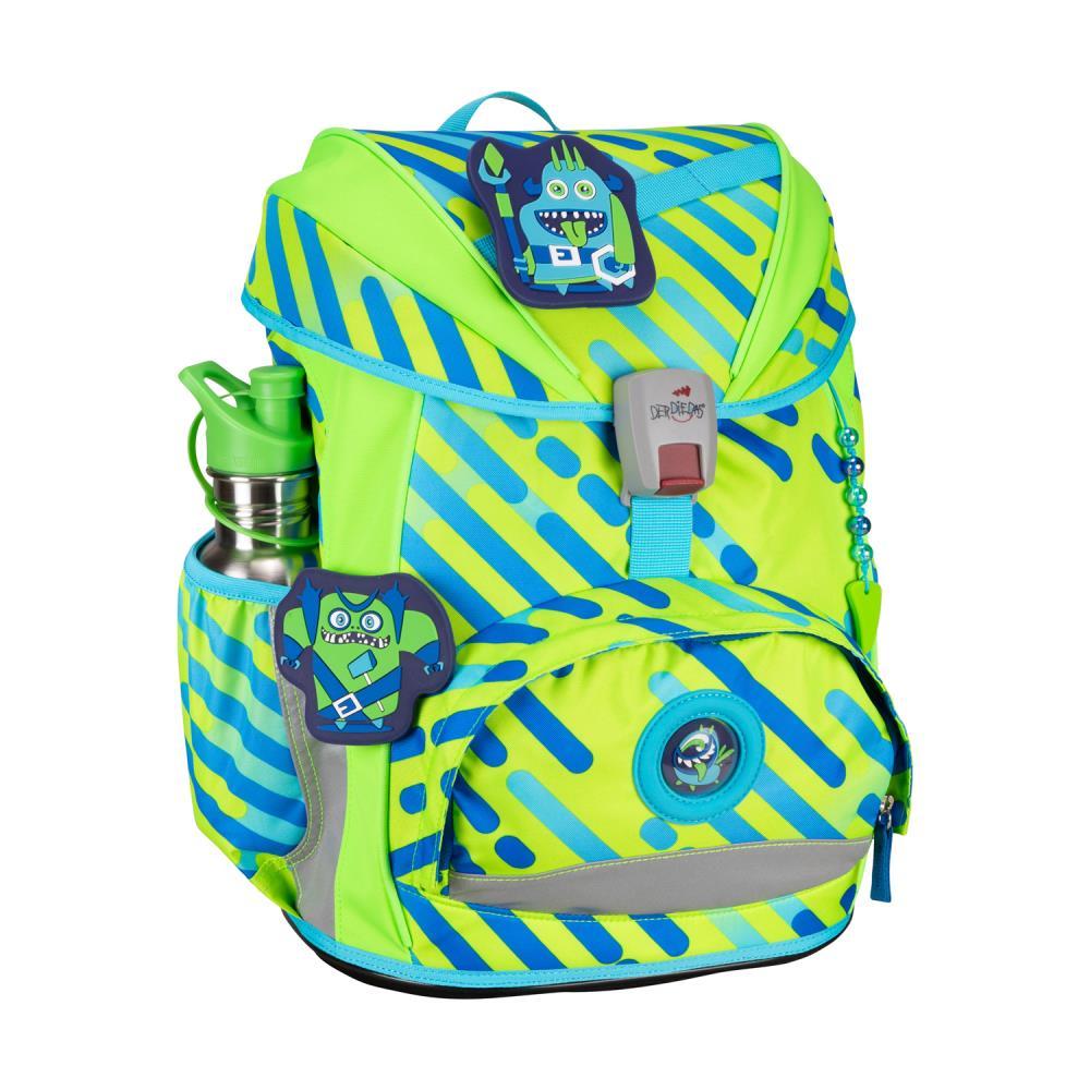 DerDieDas ErgoFlex Neon Monster Limited Edition Schulrucksack Set 5tlg.