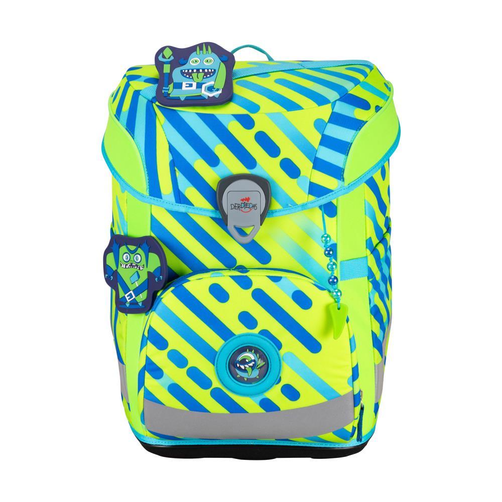 DerDieDas ErgoFlex Easy Neon Monster Limited Edition Schulranzen Set 5tlg.