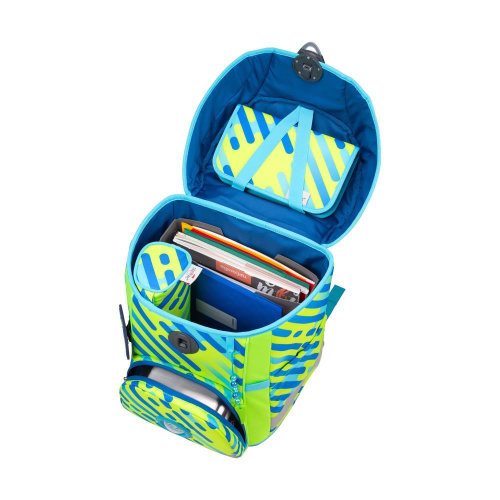 DerDieDas ErgoFlex Easy Neon Monster Limited Edition Schulranzen Set 5tlg.