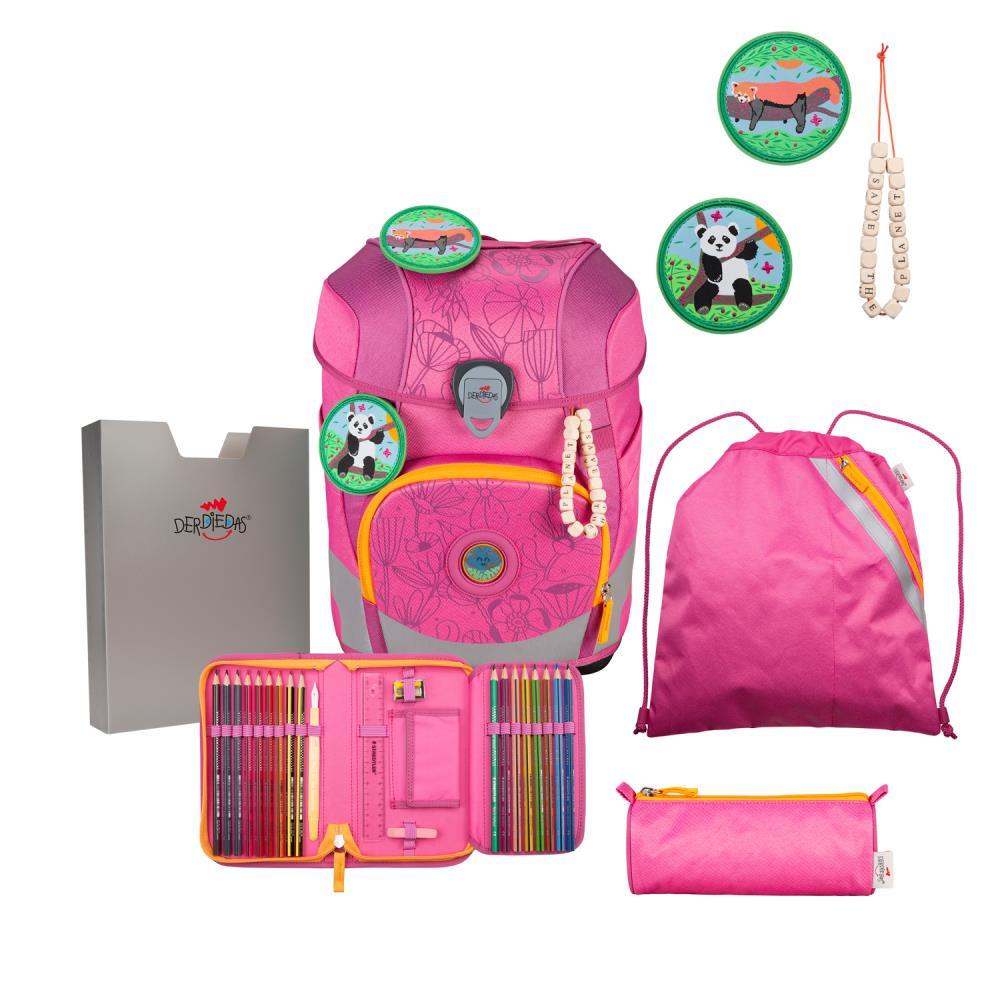 DerDieDas ErgoFlex Tiny ECO Pink Planet Limited Edition Schulranzen Set 5tlg.