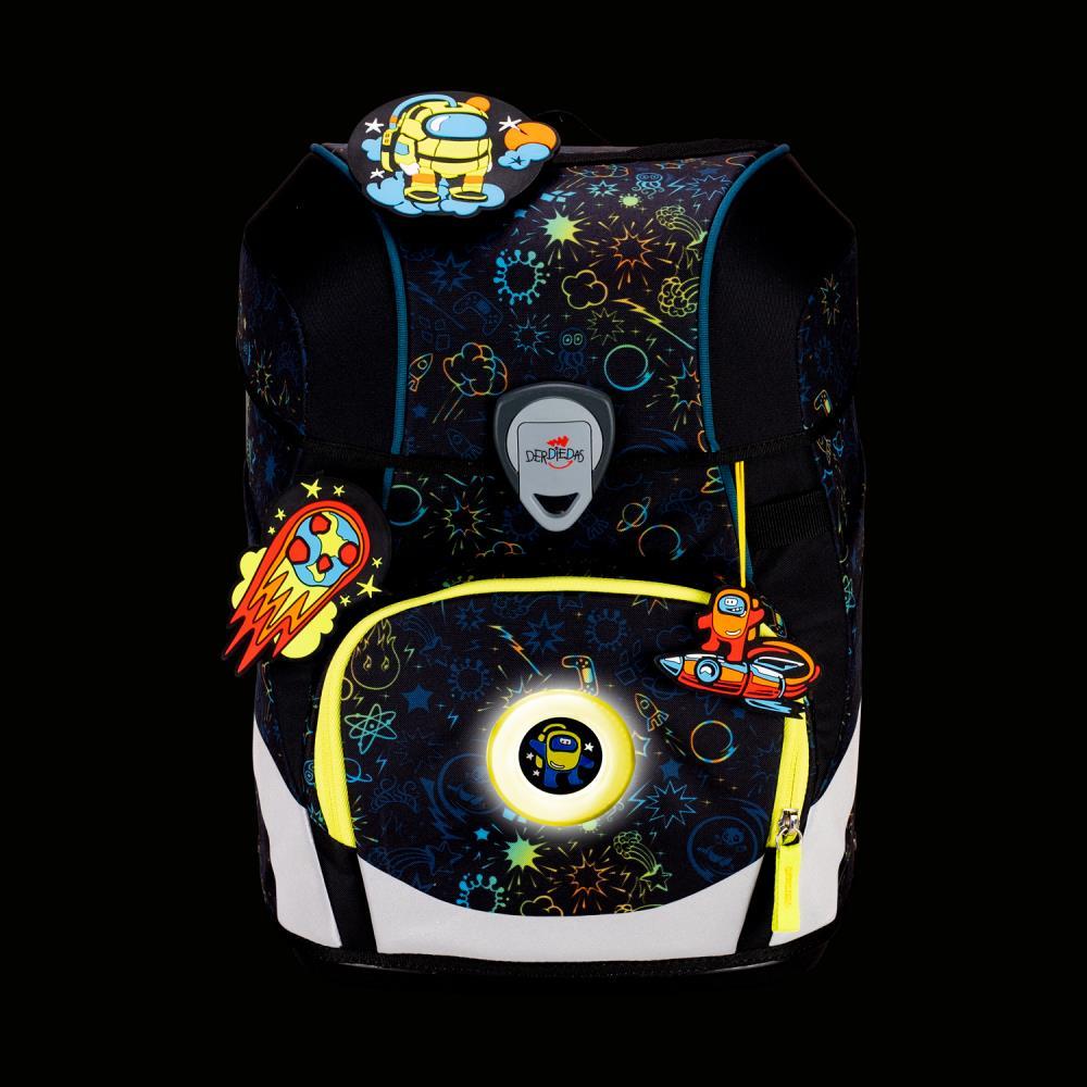 DerDieDas ErgoFlex Tiny LED Crazy Limited Edition Schulranzen Set 5tlg.