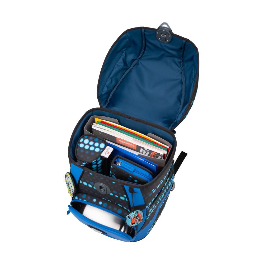 DerDieDas ErgoFlex Tiny Superflash Blue Robot Limited Edition Schulranzen Set 5tlg.
