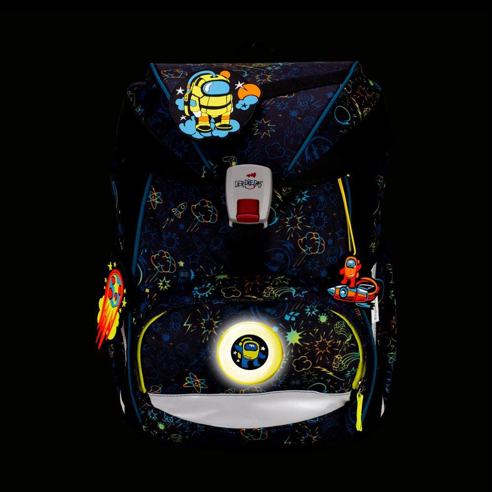 DerDieDas ErgoFlex LED Crazy Limited Edition Schulrucksack Set 5tlg.