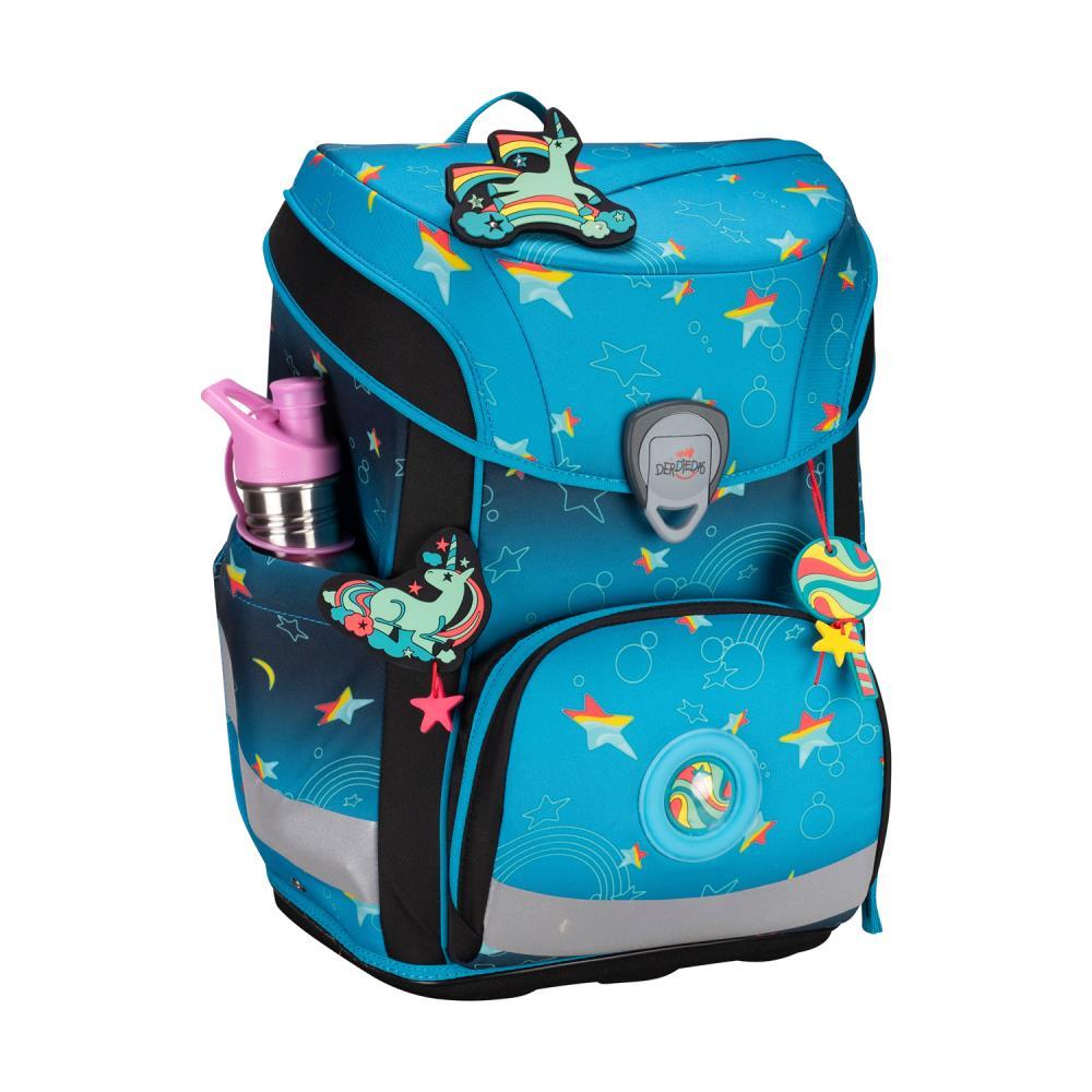 DerDieDas ErgoFlex Easy LED Rainbow Star Limited Edition Schulranzen Set 5tlg.