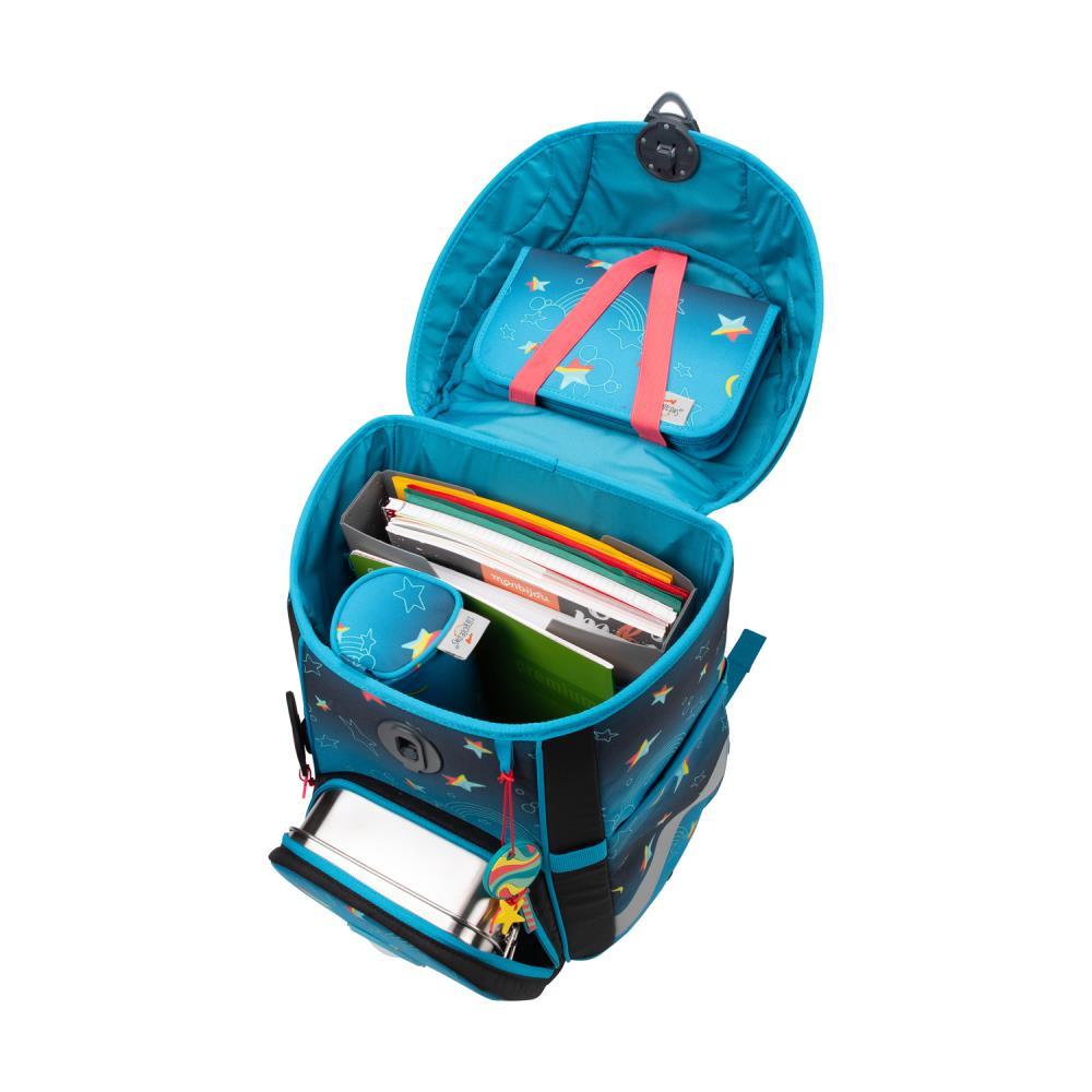 DerDieDas ErgoFlex Easy LED Rainbow Star Limited Edition Schulranzen Set 5tlg.