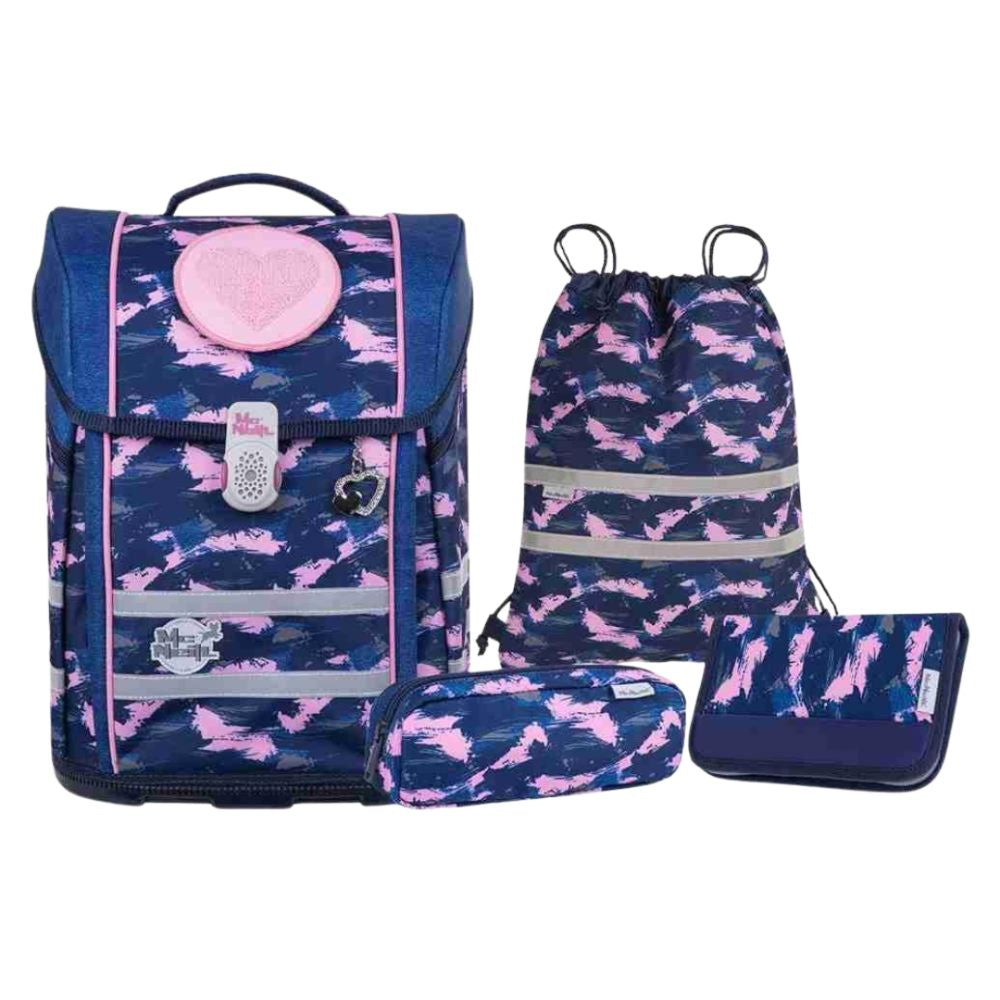 McNeill Ergo Perfecto Denim Schulranzen Set 5tlg.