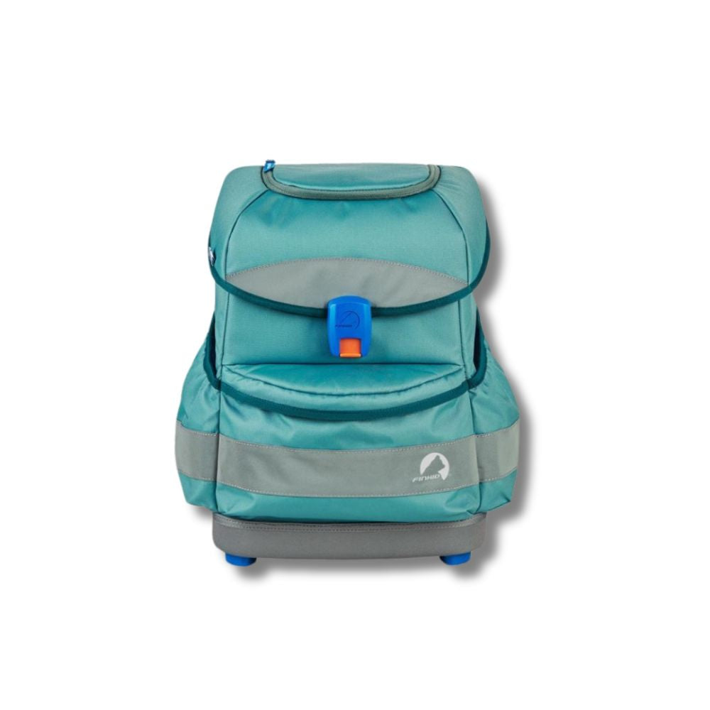 Finkid Buddy Classic Trellis Deep Teal Schulranzen Set 4tlg.