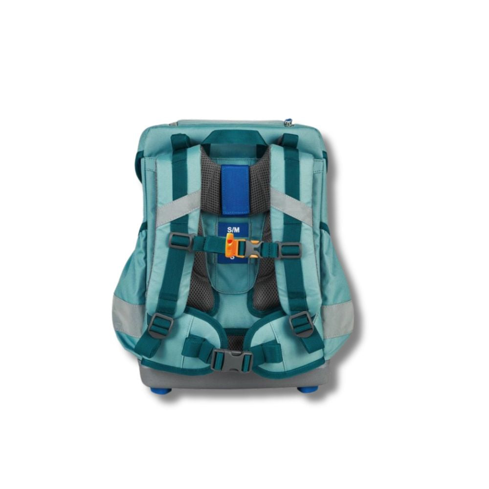 Finkid Buddy Classic Trellis Deep Teal Schulranzen Set 4tlg.