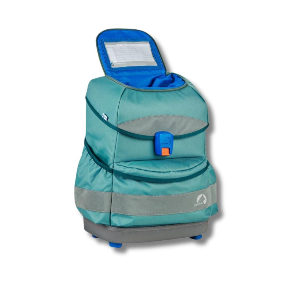 Finkid Buddy Classic Trellis Deep Teal Schulranzen Set 4tlg.