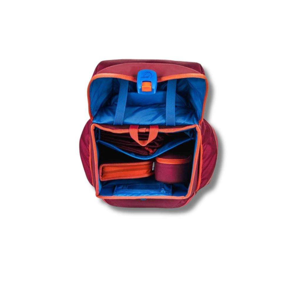 Finkid Buddy Classic Beet Red Chilli Schulranzen Set 4tlg.