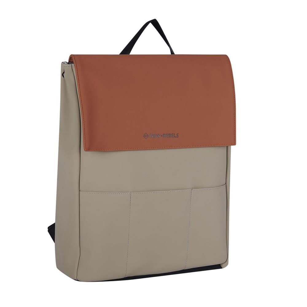 New Rebels Liam Lincoln Orange Beige Rucksack