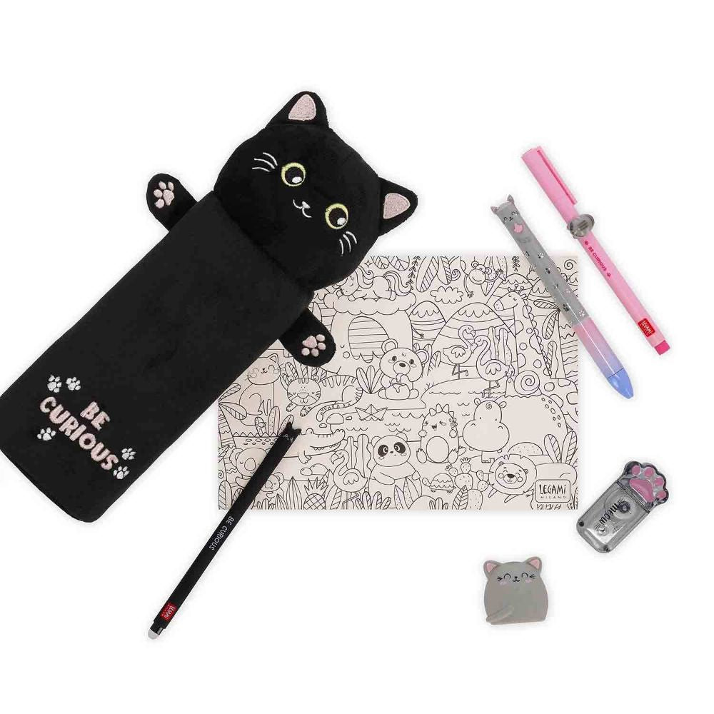 Legami Stifte Etui Plüsch Kitty Weihnachtsedition Set 2tlg.