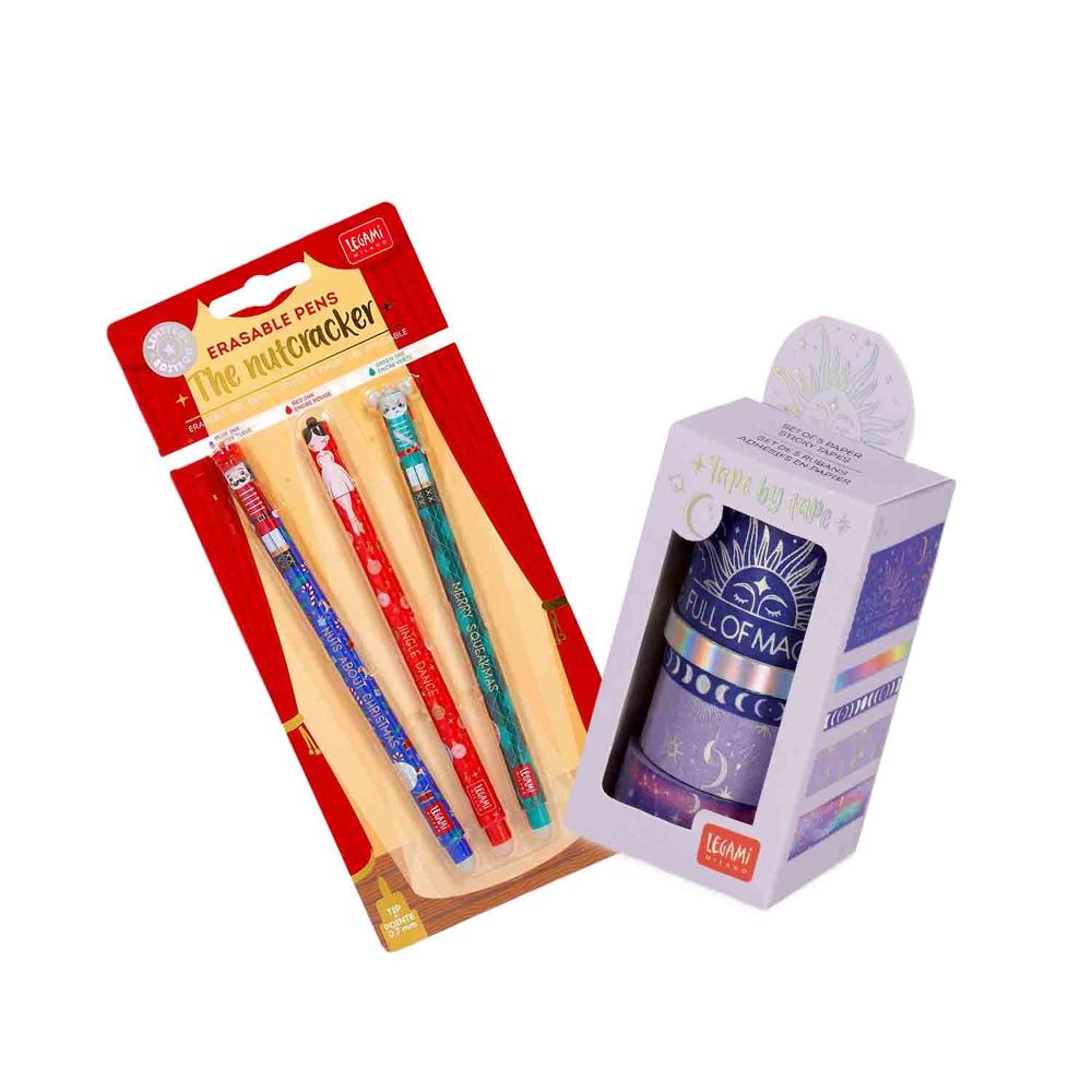 Legami Stifte Dekotape Magic Weihnachtsedition Set 2tlg.