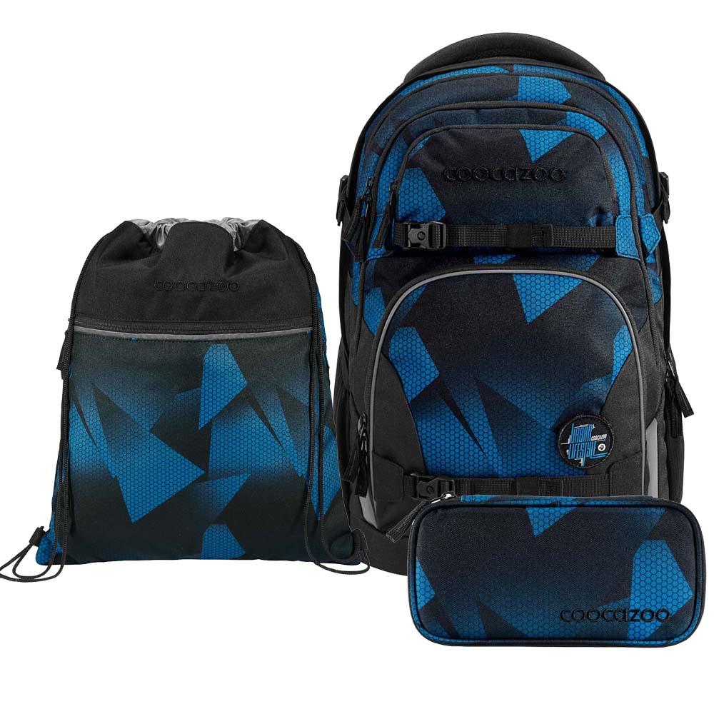 Coocazoo Porter Electric Ice Schulrucksack Set 3tlg.
