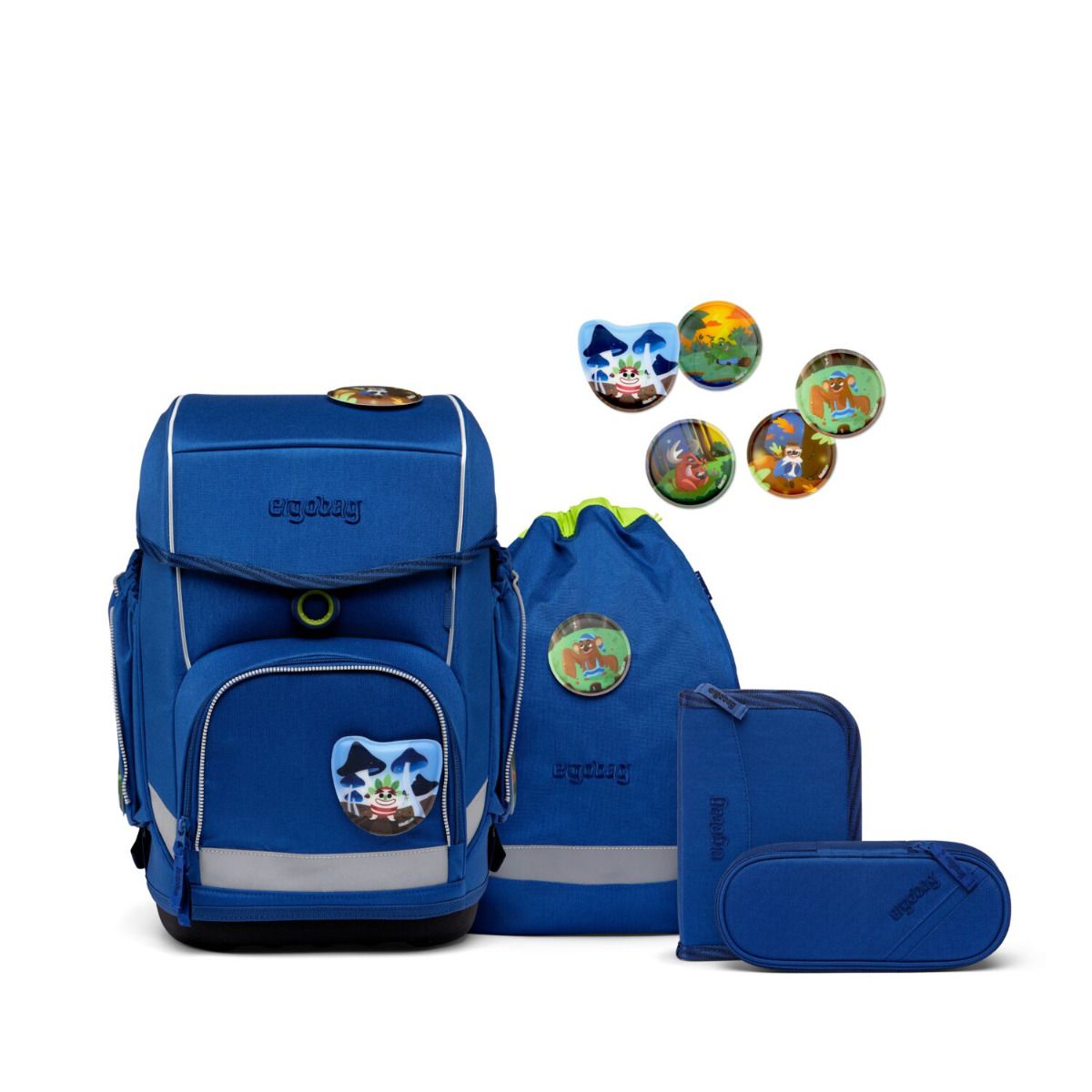 Ergobag Cubo WaldmonstBär Eco Hero Edition Schulranzen Set 5tlg.