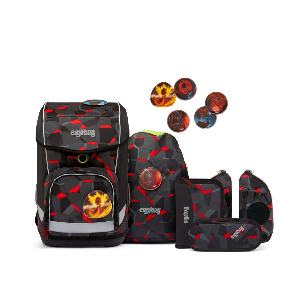 Ergobag Cubo Light TaekBärdo Schulranzen Set 6tlg.