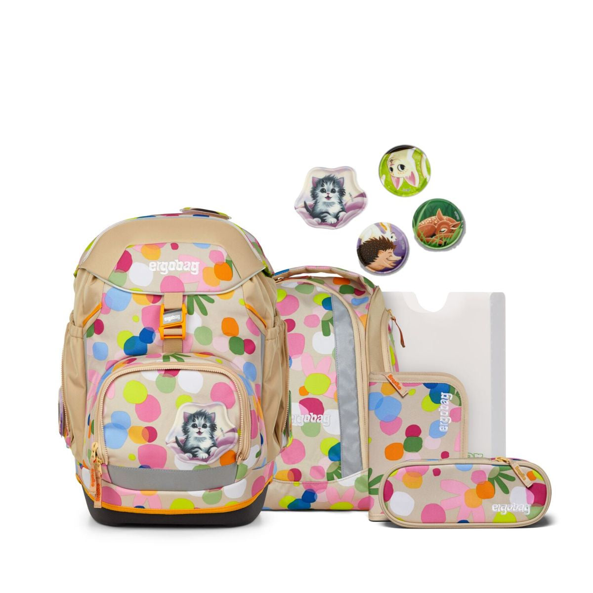 Ergobag Pack Flower PowBär Schulrucksack Set 6tlg.