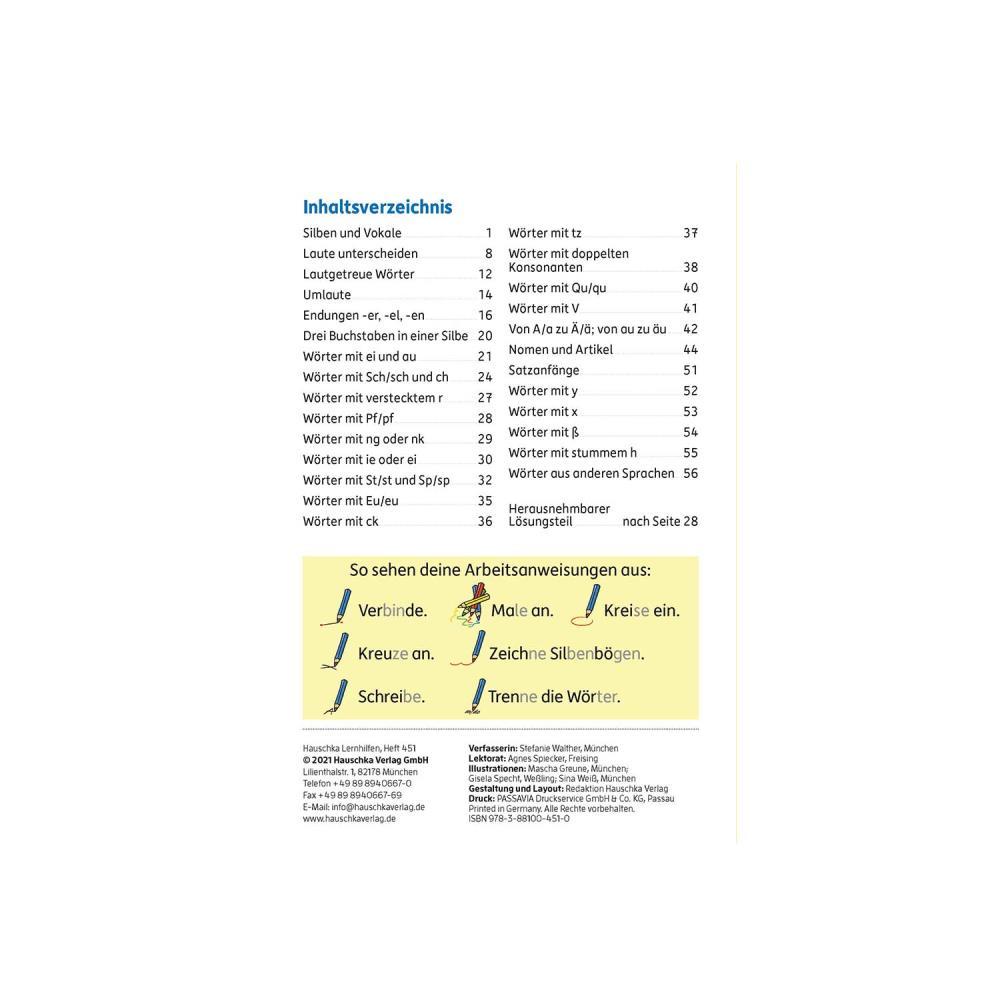 Hauschkaverlag Rechtschreiben 1 Band 451