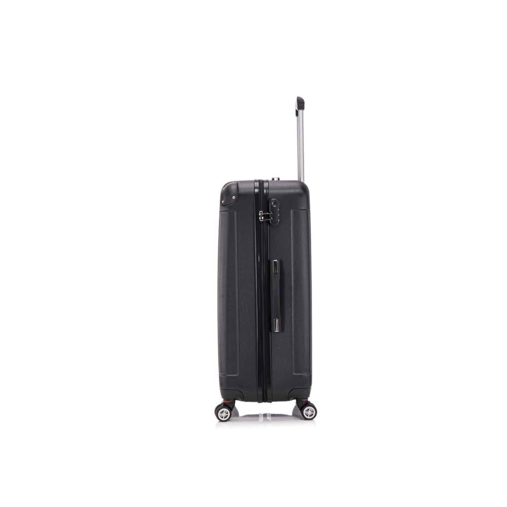 Herolite Hongkong Schwarz 4-Doppelrollen Trolley L 77 cm